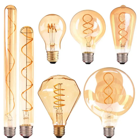 Vintage Spiral Filament LED-Bulbs