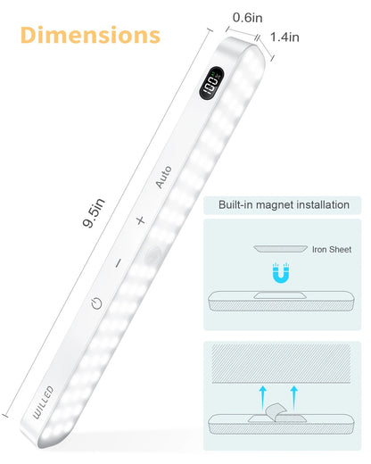Wireless LED-Light with Motion Sensor and Display